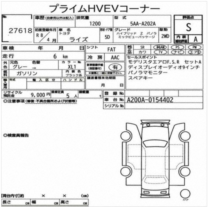 TOYOTA RAIZE HYBRID Z – 2026